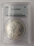 1881-S $1 MS64