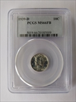 1939-D 10C MS66FB