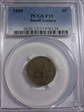 1858 1C Small Letters F15