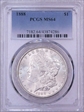 1888 $1 MS64
