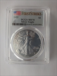 2022 $1 Silver Eagle First Strike MS70
