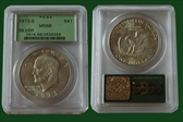 1973-S $1 Silver MS68