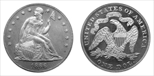 1866 $1 Motto PR64