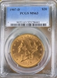 1907-D $20 MS63