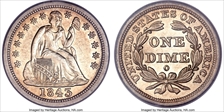 1843-O 10C AU53