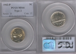 1942-P 5C Silver MS66