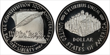 1987-S $1 Constitution PR70DCAM