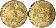 1992-W $5 Christopher Columbus MS70