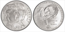 2015-P $1 March of Dimes MS70