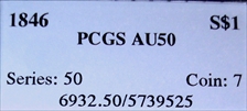 1846 $1 AU50