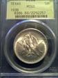 1936 50C Texas MS66