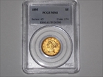 1895 $5 MS61