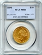1894 $10 MS61