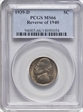 1939-D 5C Reverse of 1940 MS66