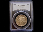 1938 50C Oregon MS66
