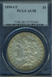 1890-CC $1 AU58