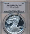 1989-S $1 Silver Eagle PR69DCAM
