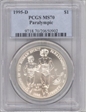1995-D $1 Paralympic MS70