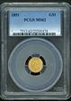 1851 G$1 MS62