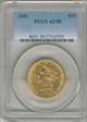 1881 $10 AU58