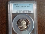 1986-S 25C PR70DCAM