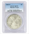 2005-P $1 Marine Corps MS70