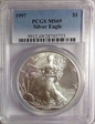 1997 $1 Silver Eagle MS69