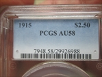 1915 $2.50 AU58