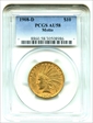 1908-D $10 Motto AU58
