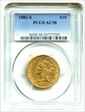 1882-S $10 AU58