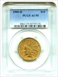 1909-D $10 AU55