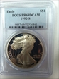 1992-S $1 Silver Eagle PR69DCAM