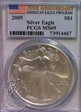 2005 $1 Silver Eagle MS69