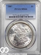 1887 $1 MS66