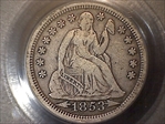 1853 10C Arrows VF30
