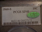 1860-S 10C XF40