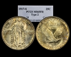 1917-S 25C Type 2 MS65FH