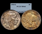 1919-S 5C MS64