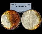 1939-D 10C MS67FB