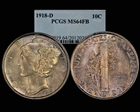 1918-D 10C MS64FB