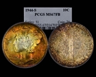 1944-S 10C MS67FB