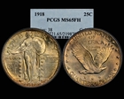 1918 25C MS65FH