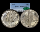 1921 10C MS65+ FB