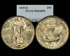 1929-D 25C MS64FH
