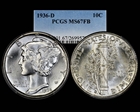 1936-D 10C MS67FB