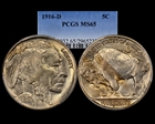 1916-D 5C MS65