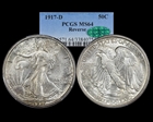1917-D 50C Reverse MS64