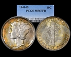 1941-D 10C MS67FB