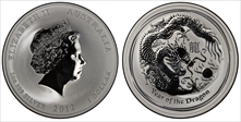 2012-P $1 Year of the Dragon Ag First Strike MS70