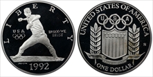 1992-S $1 Olympic PR67DCAM